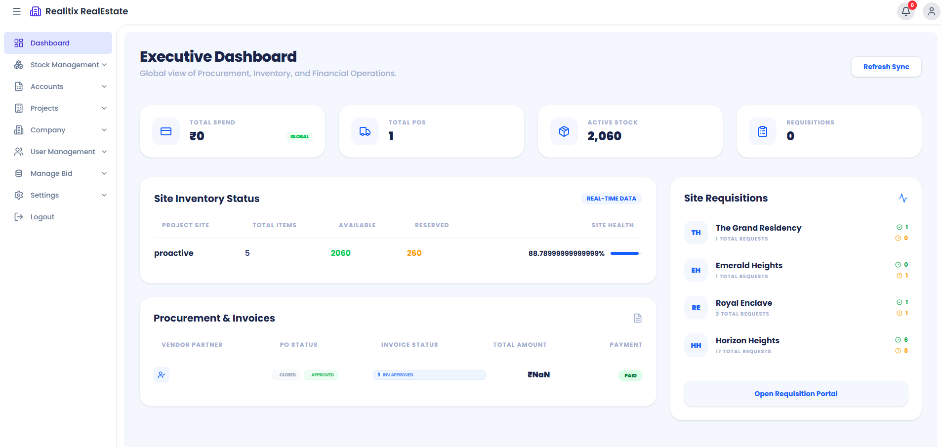 Dashboard product preview placeholder