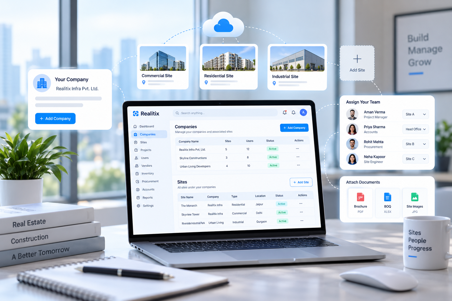 Set Up Your Companies & Sites