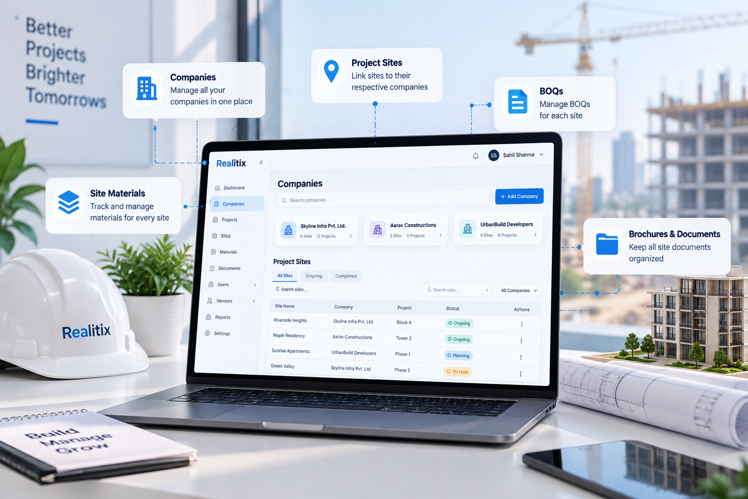 Company & Site Setup